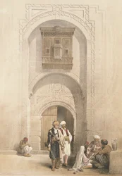 Modern Mansion, som visar Kairos arabiska arkitektur, från "Egypt and Nubia", Vol.3